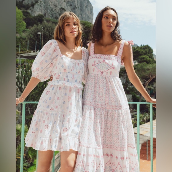 ✨BY MALINA✨Alessia dress in CAPRI CORALS BLUSH - Picture 3 of 5